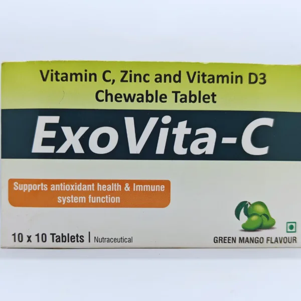 Vitamin C, Zinc and Vitamin D3 Chewable Tablets