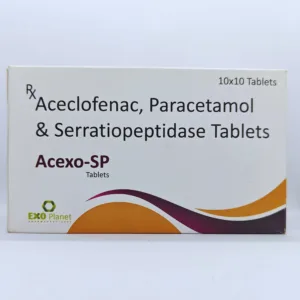 Aceclofenac, Paracetamol & Serratiopeptidase Tablets